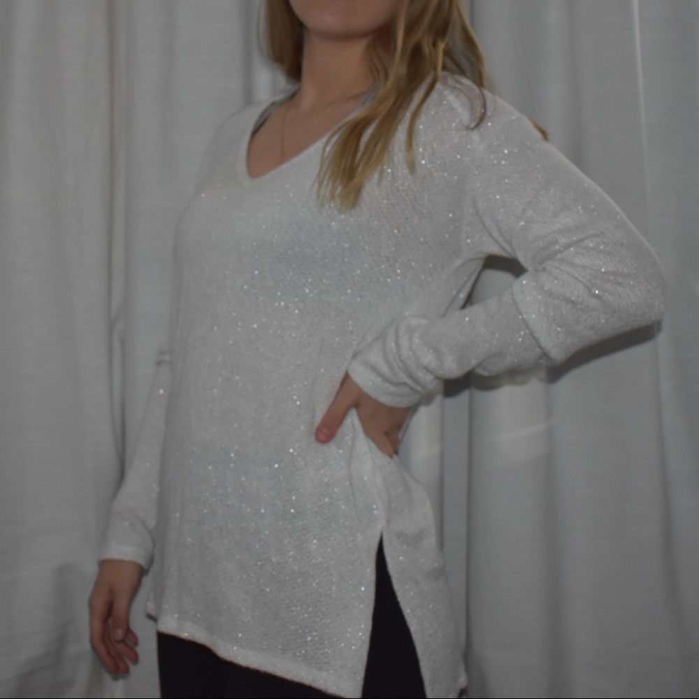 White Long Sweater